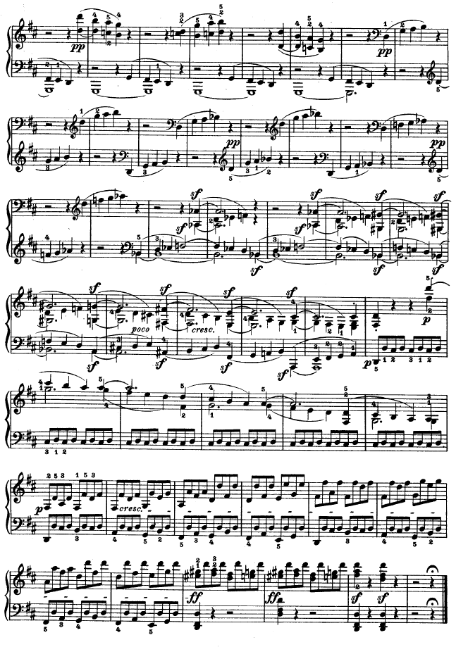 D大调第七钢琴奏鸣曲 - Op. 10 No--39