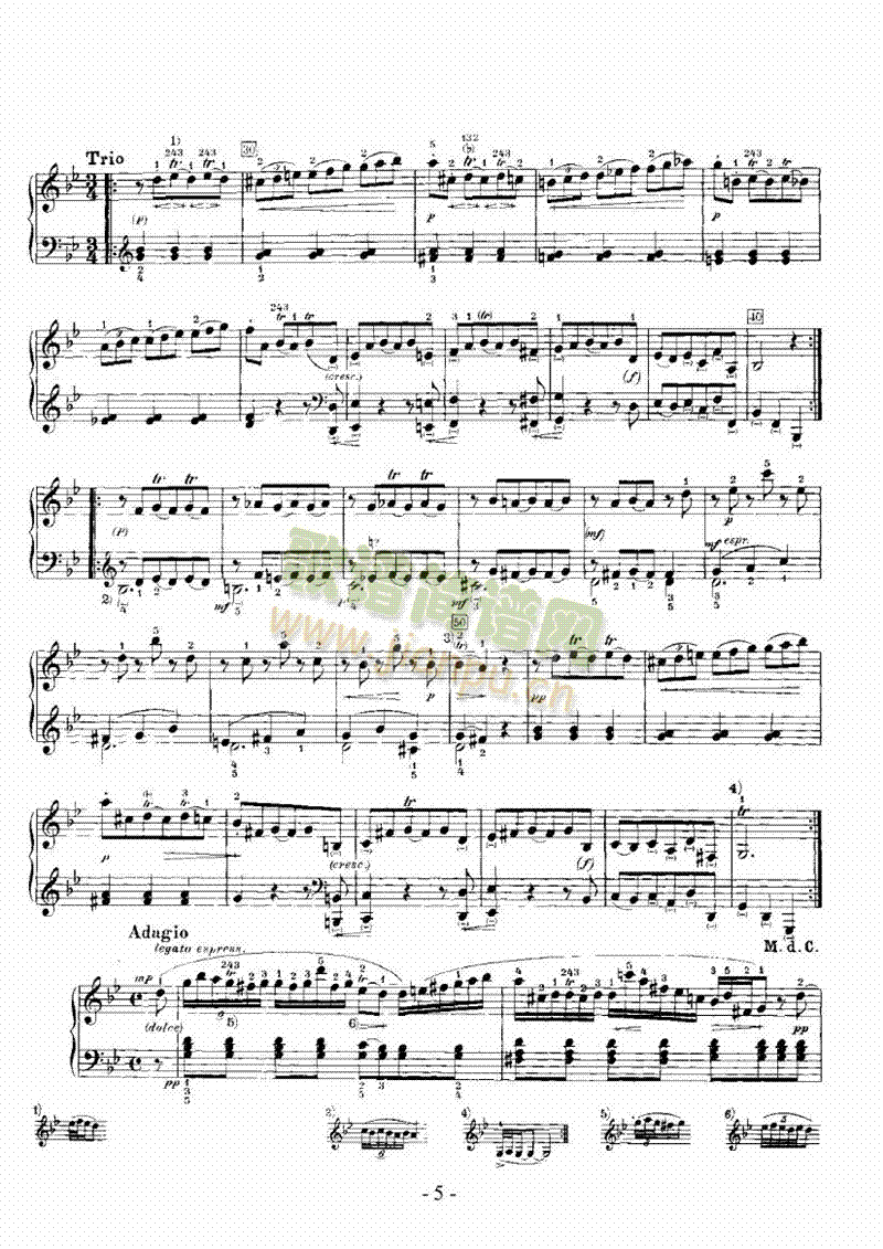 G大调奏鸣曲（嬉游曲） 键盘类 钢琴5