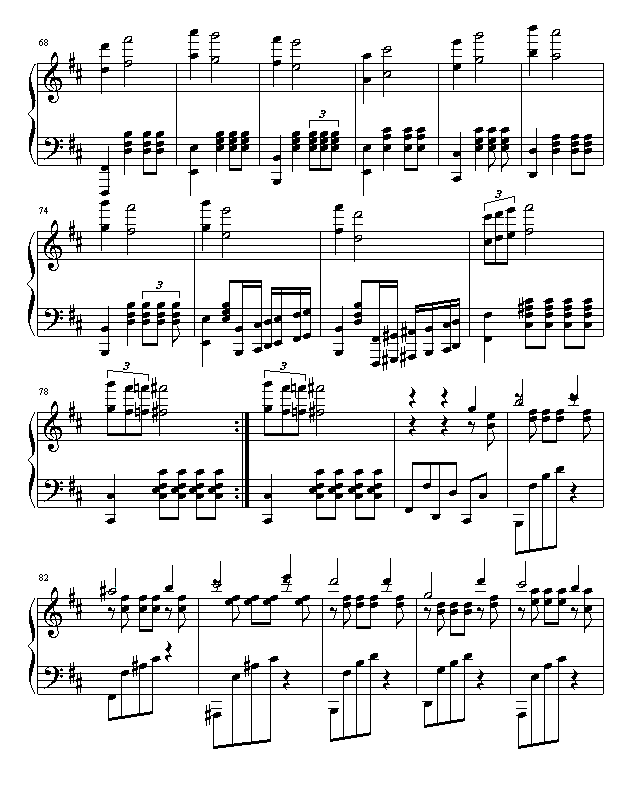 三拍子舞曲――华丽的幻想4