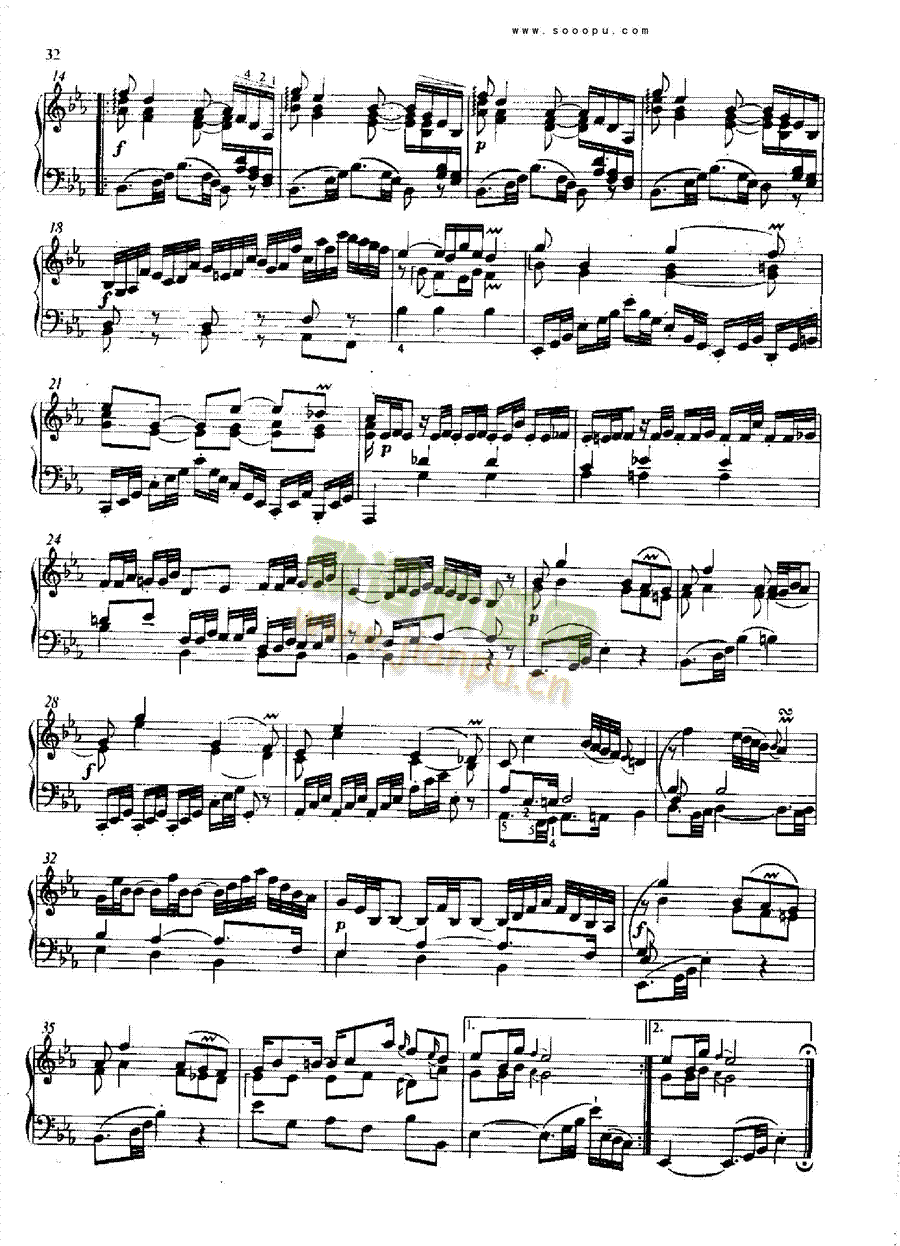 波洛奈兹舞曲 键盘类 钢琴2