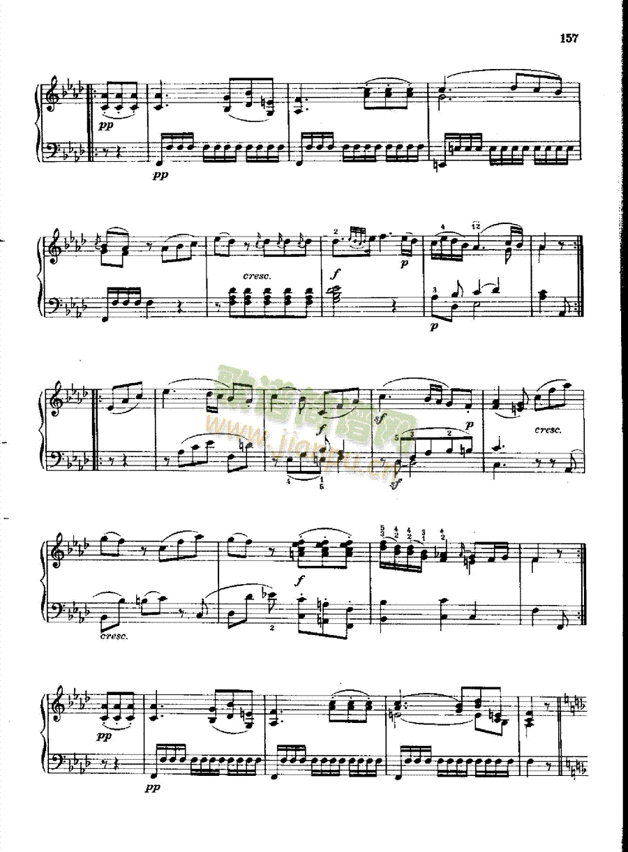 奏鸣曲Nr.330 键盘类 钢琴9
