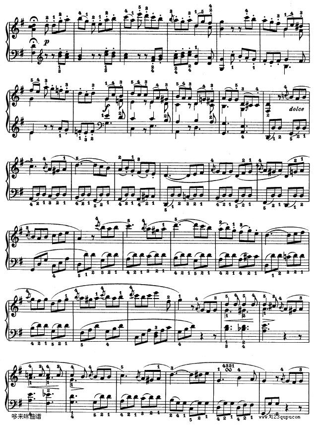 第十九钢琴奏鸣曲-（Op.49 No.1）-贝多芬7