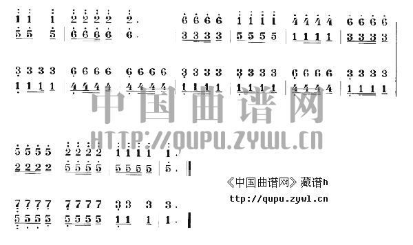 扬琴双音琴竹练习曲 (三)2