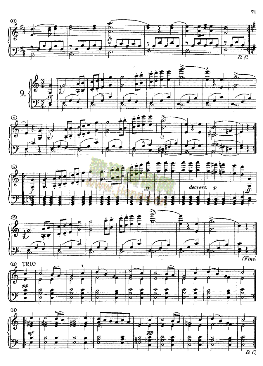 20首圆舞曲又名最后的圆舞曲opus127(身后出版).D146(1 键盘类 钢琴10