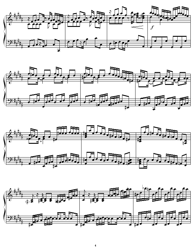 Etude in B Major -圣4