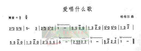 爱唱什么歌1