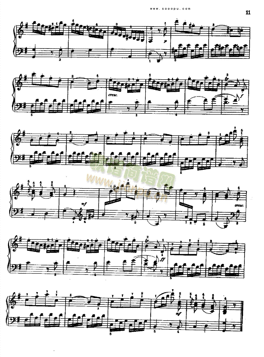 奏鸣曲一1776年出版 键盘类 钢琴9