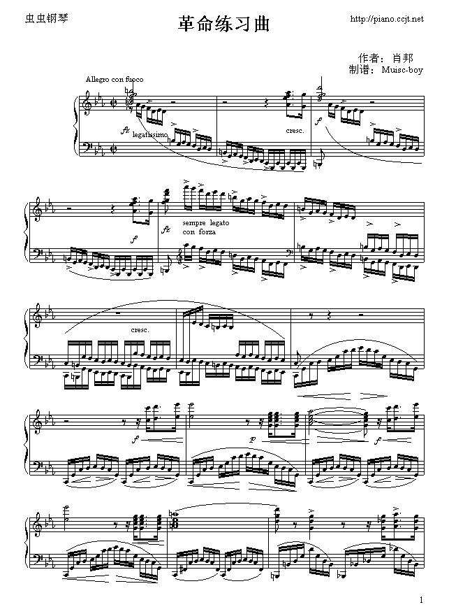 革命练习曲1