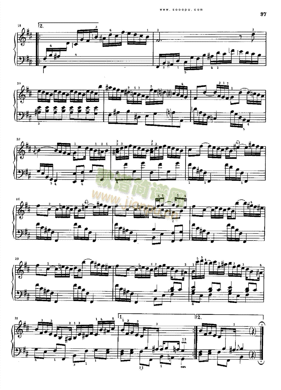 b小调奏鸣曲K197.L147 键盘类 钢琴2