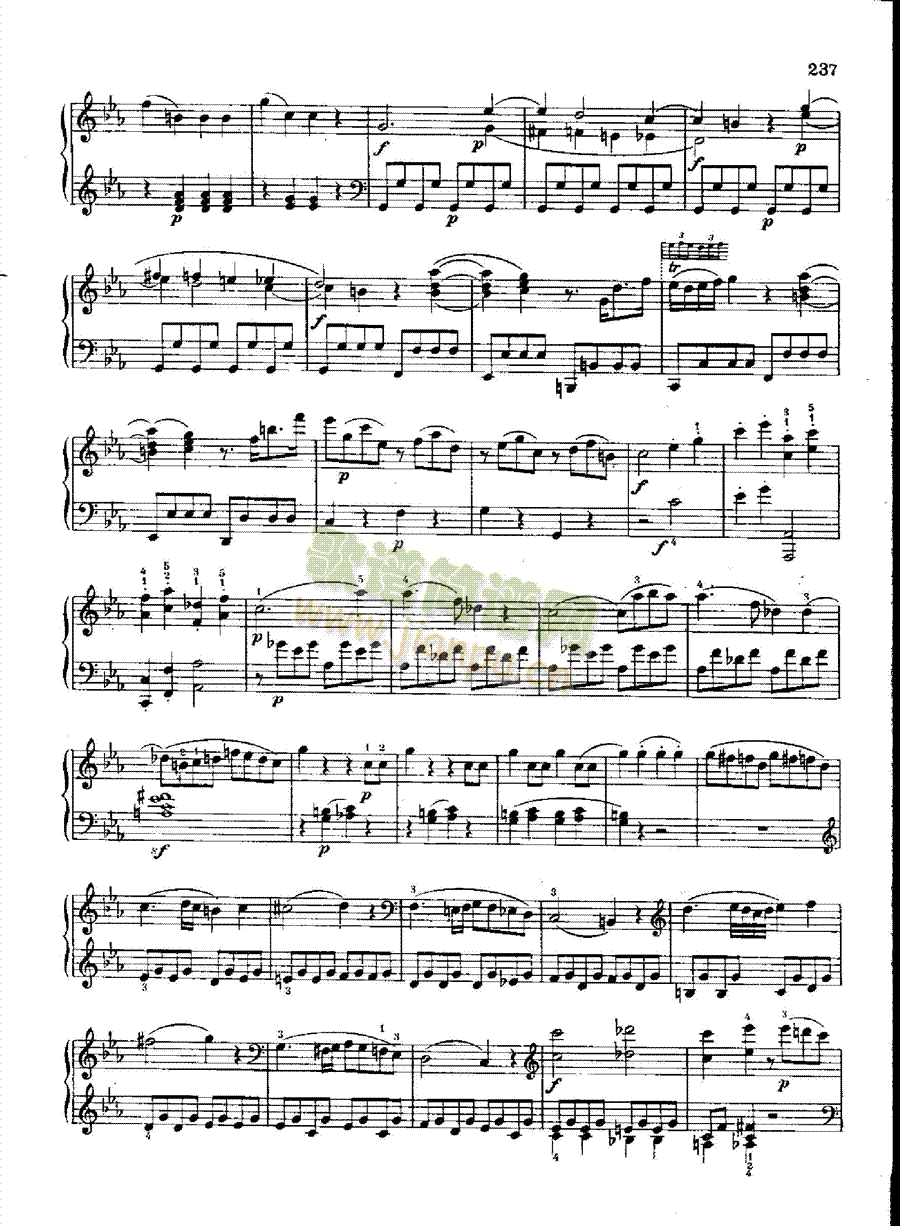 奏鸣曲Nr.457 键盘类 钢琴4