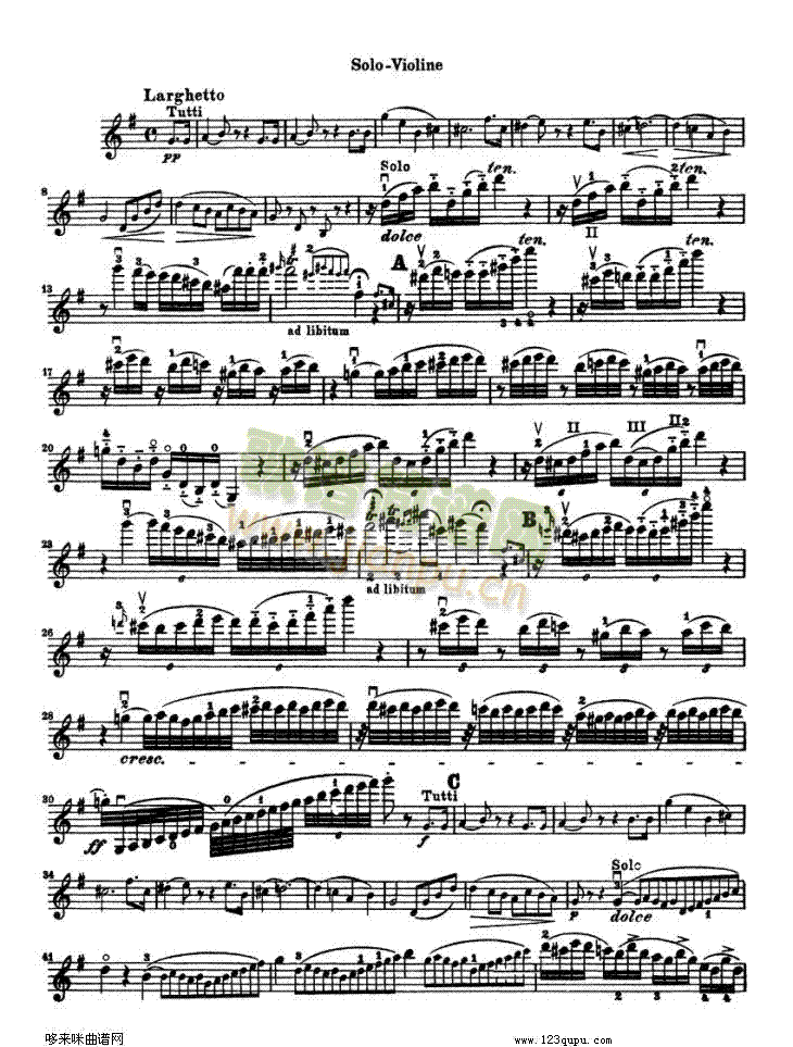 贝多芬小提琴协奏曲(konzert fur violine)12