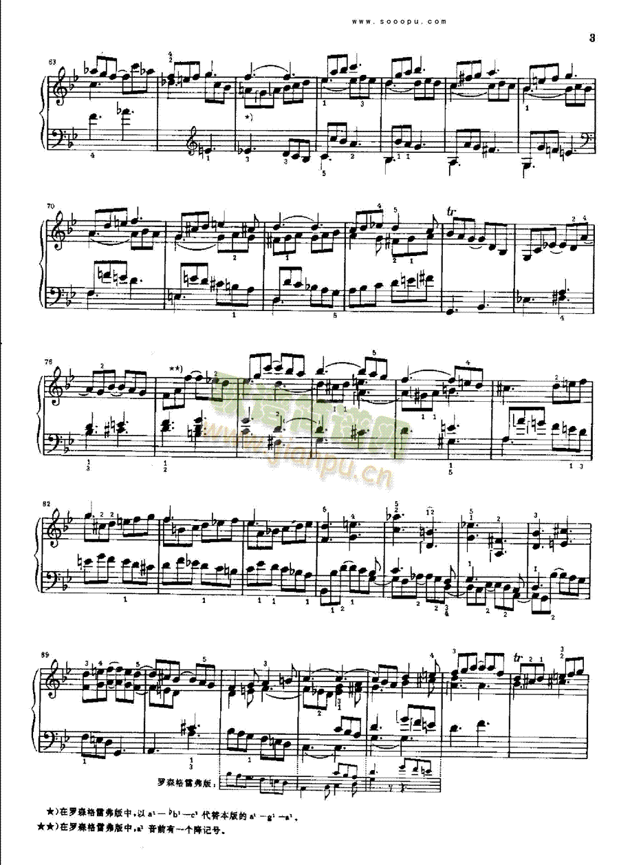 g小调奏鸣曲k.30.l.499 键盘类 钢琴3
