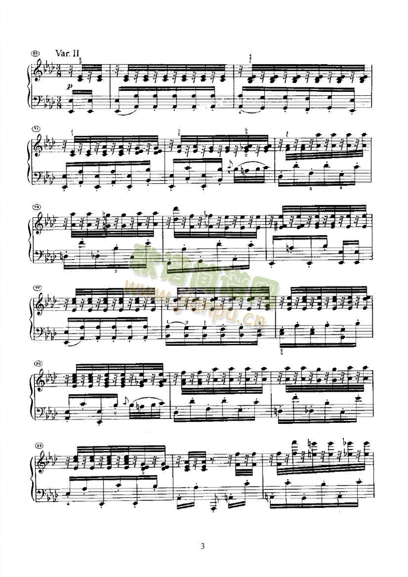奏鸣曲(Opus26) 键盘类 钢琴3