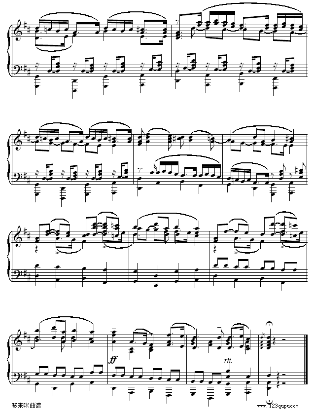 D大调卡农-Cannon D-帕赫贝尔-Pachelbel4