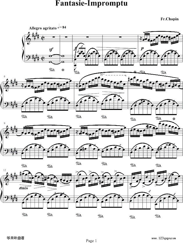 Fantasie Impromptu-肖邦1
