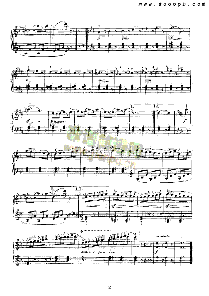 塔兰泰拉舞曲 键盘类 钢琴2