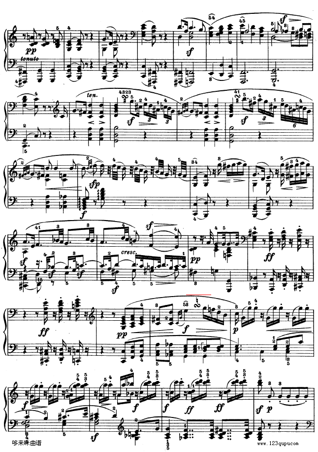 降E大调第四钢琴奏鸣曲-Op.7-贝多芬13