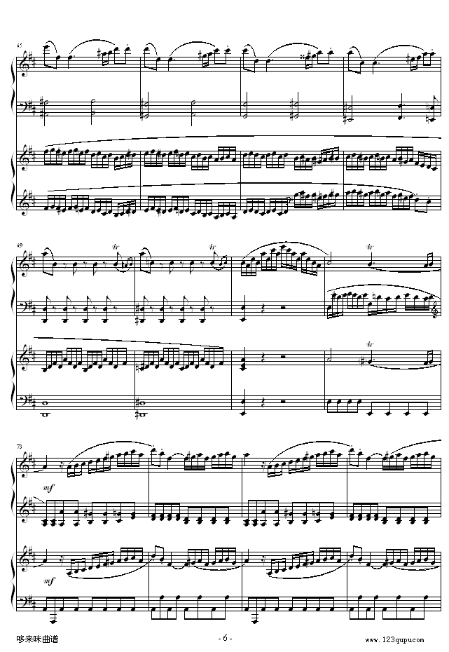 D大调双钢琴奏鸣曲K448第一乐章-莫扎特6