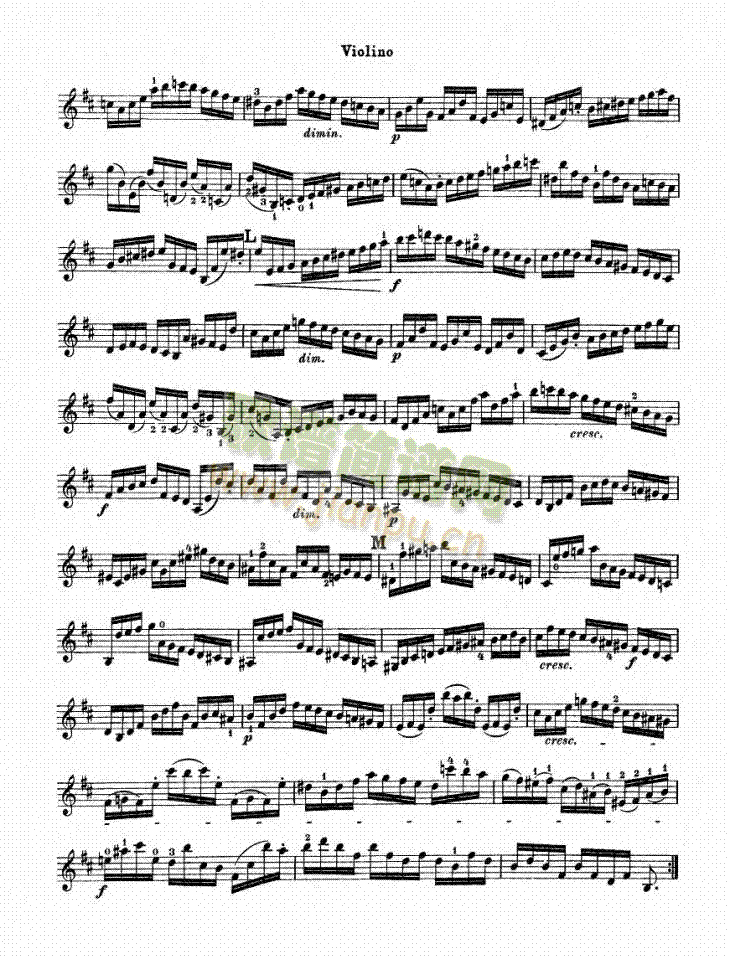 巴赫小提琴变奏曲15