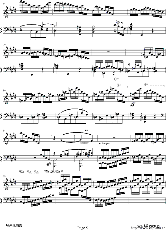 练习曲(NO.1)-莫什科夫斯基5