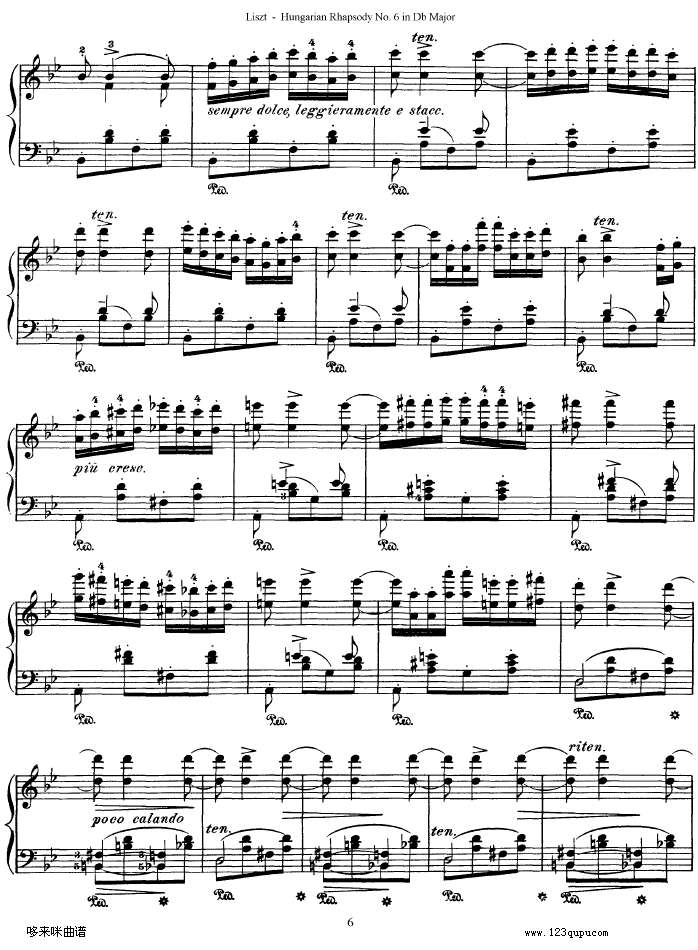 匈牙利狂想曲第六号-李斯特6