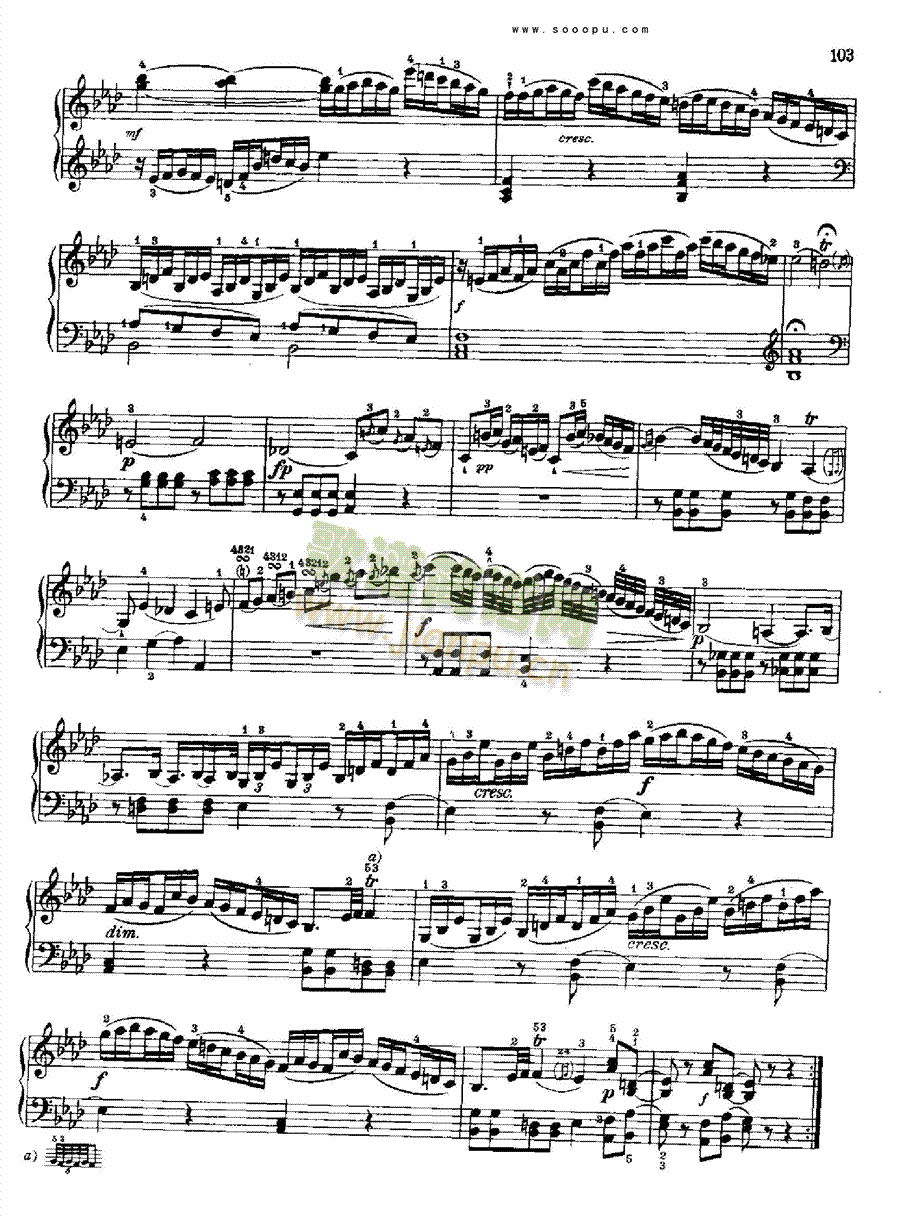 奏鸣曲十一1786年出版 键盘类 钢琴2