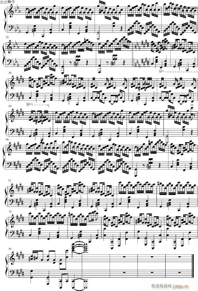 克罗地亚狂想曲（真正的纯钢琴版）_马克西姆 Maksim Mrvica2