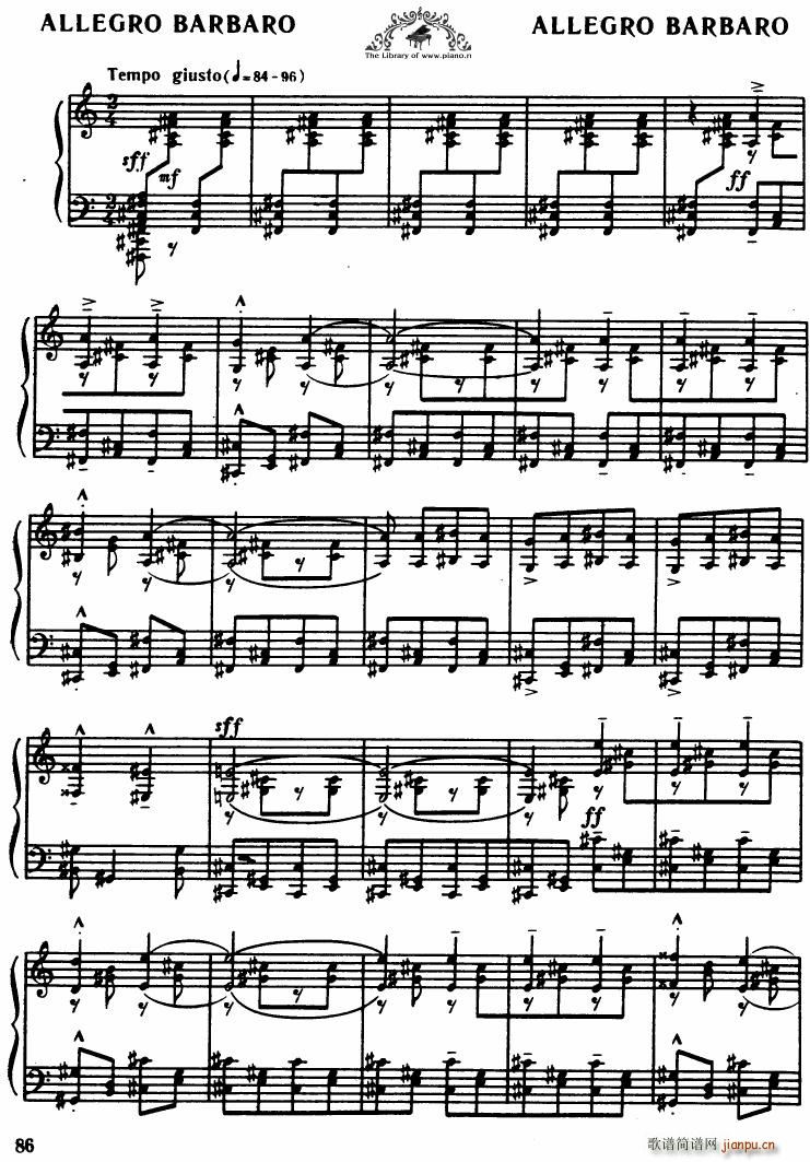 Bartok SZ 49 Allegro Barbaro1