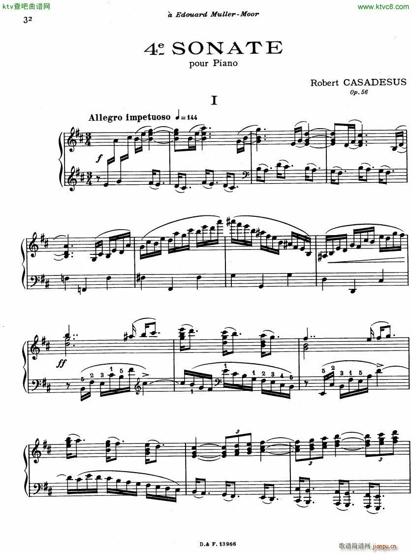 Casadesus Sonata No4 op561