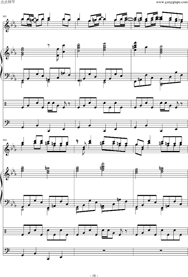 ―名侦探柯南-《绀碧之棺》主题曲-钢琴谱(钢琴曲)-名侦探柯南16