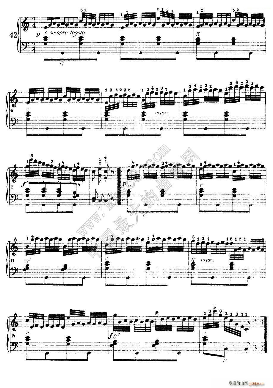 《车尔尼手风琴练习曲集》（第Ⅰ册）（37―44）5