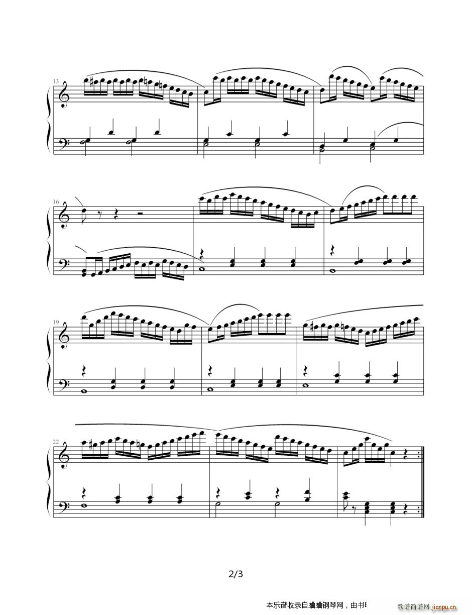 车尔尼748小手练习曲2