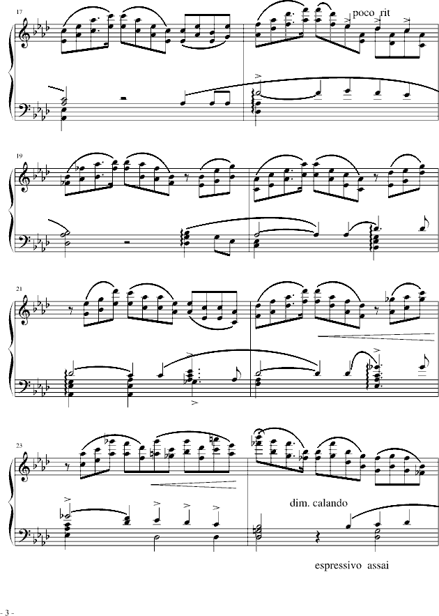 《奉献》李斯特改编-钢琴谱(钢琴曲)-李斯特3