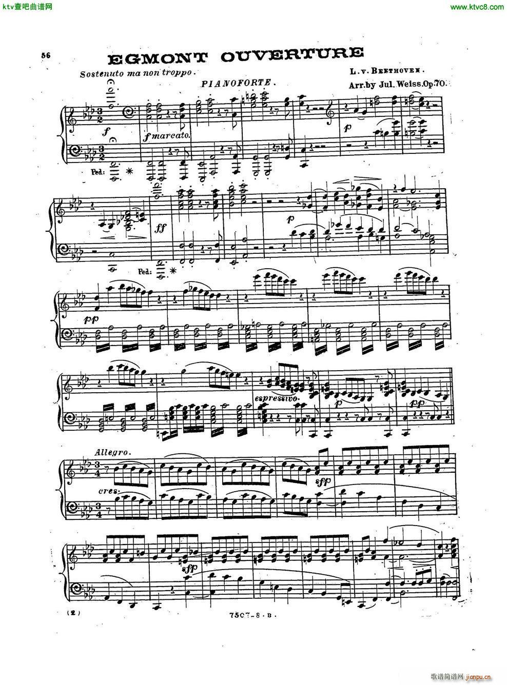 Beethoven op 84 Egmont Overture arr Weiss1