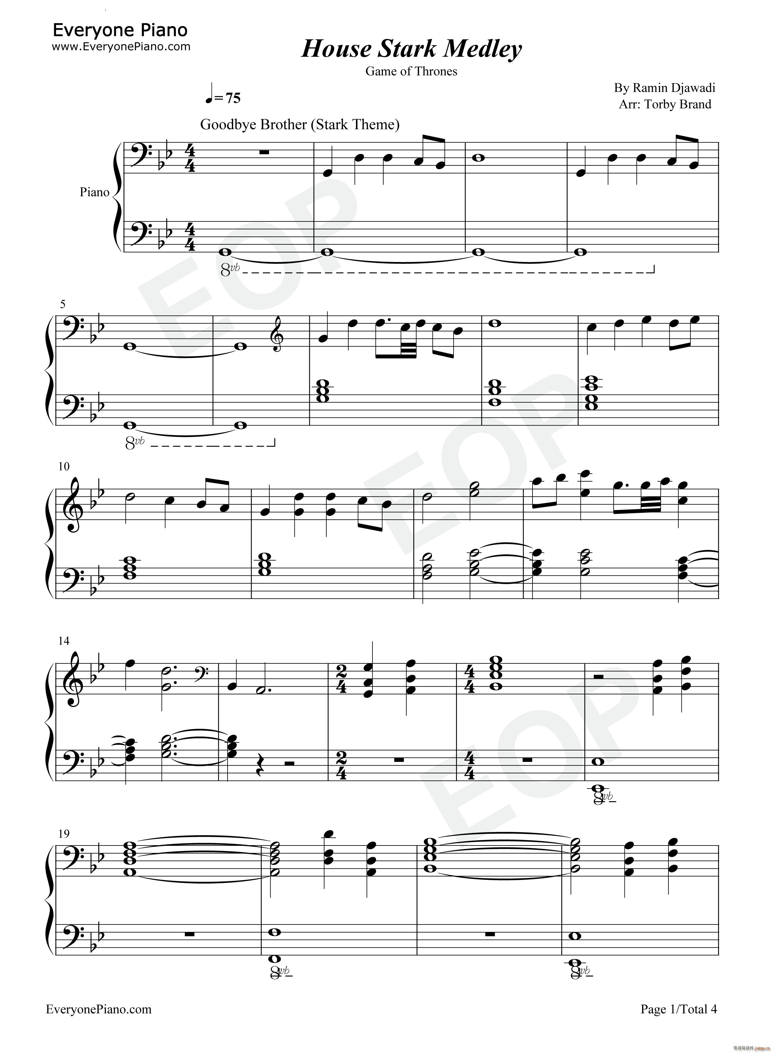 House Stark Medley-权力的游戏_Ramin Djawadi1