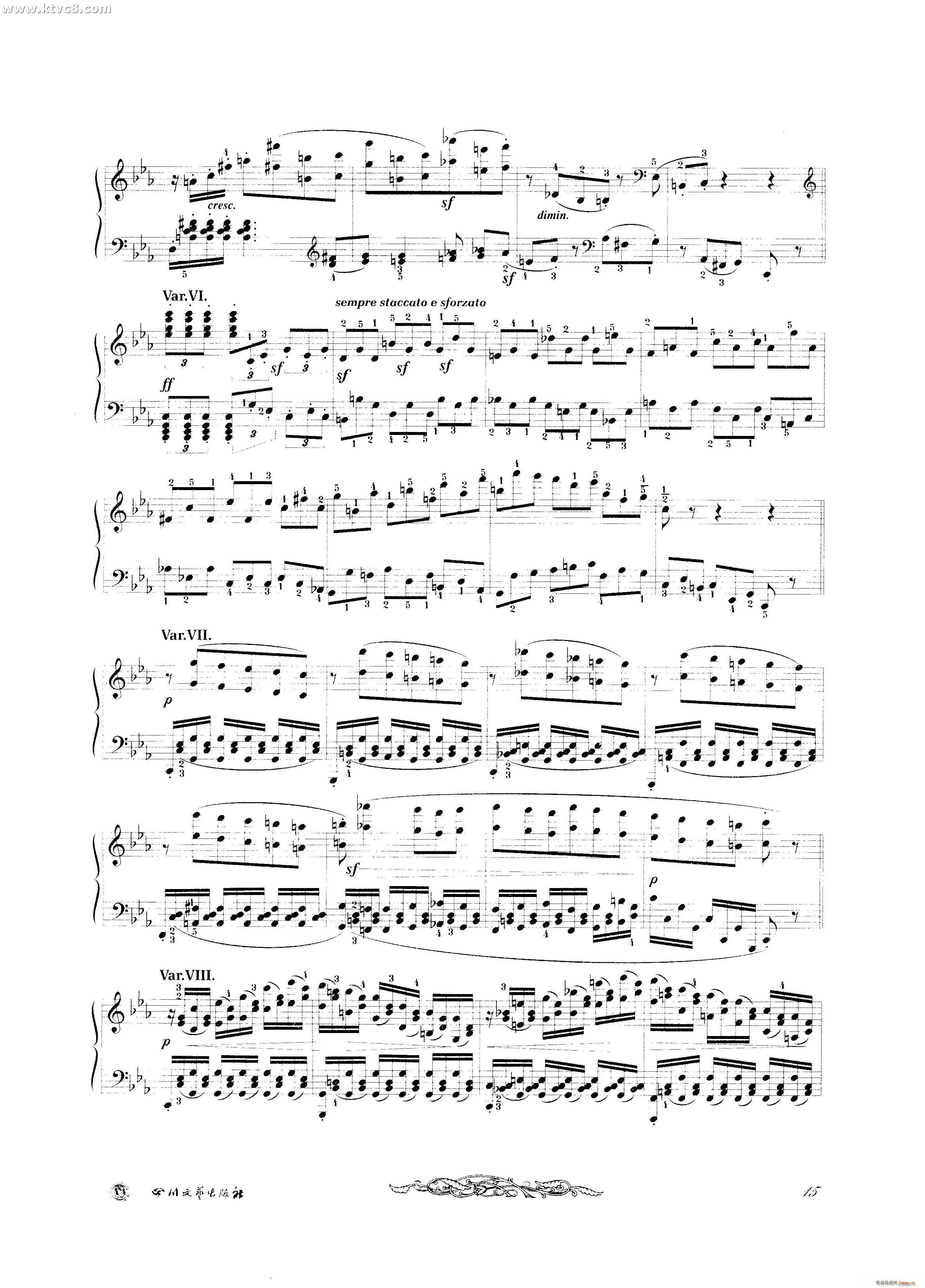 贝多芬钢琴变奏曲集六3