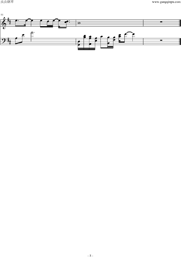 问-钢琴谱(钢琴曲)-梁静茹5