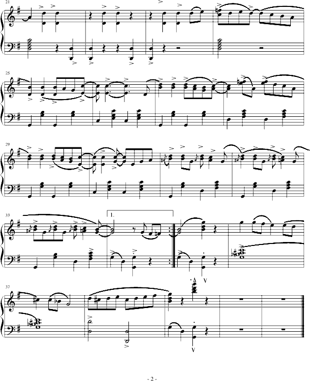 猫之步态舞-钢琴谱(钢琴曲)-戴维・赫勒韦尔2
