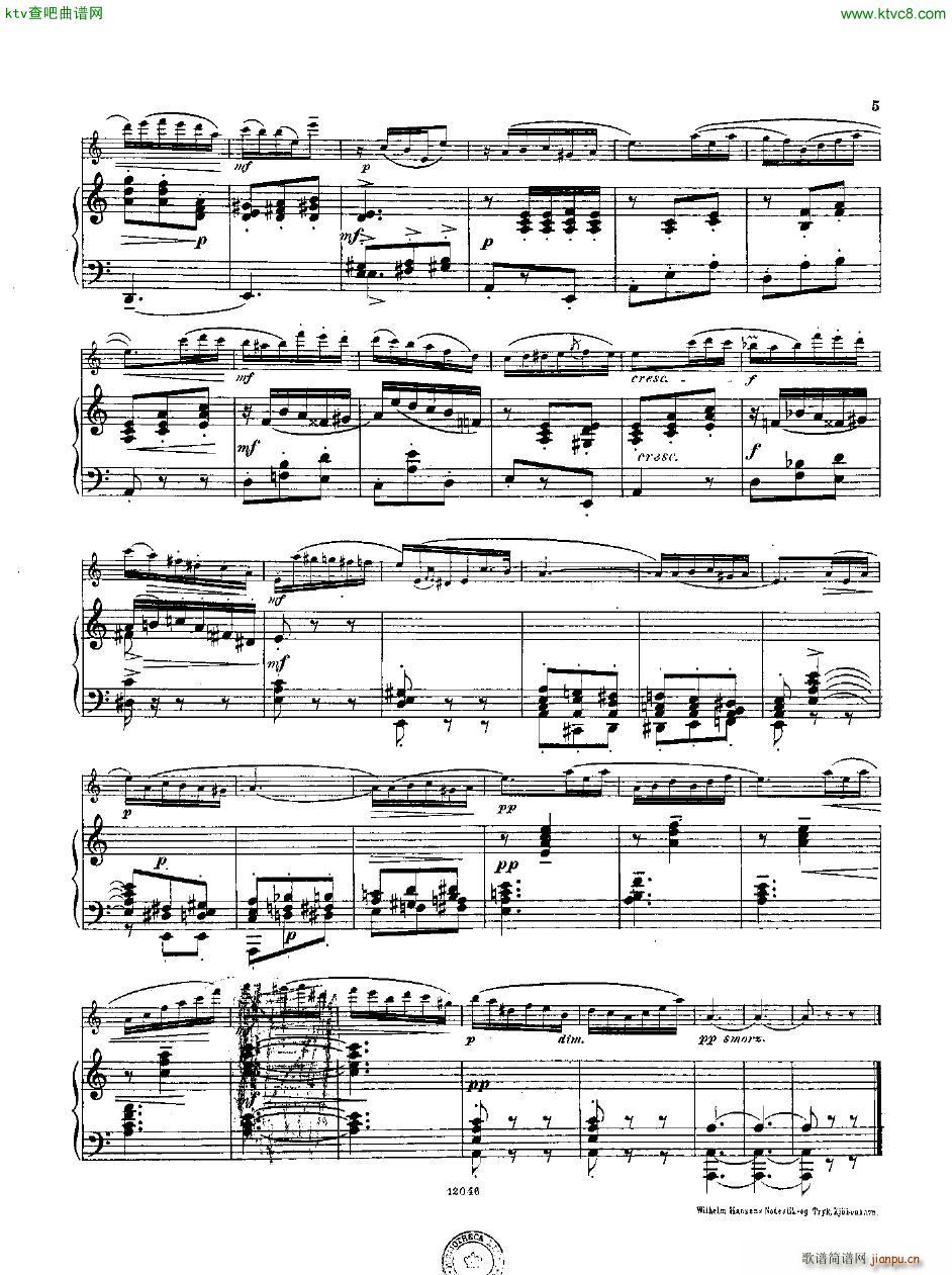 Andersen op 62 Dix Morceaux fl pno27
