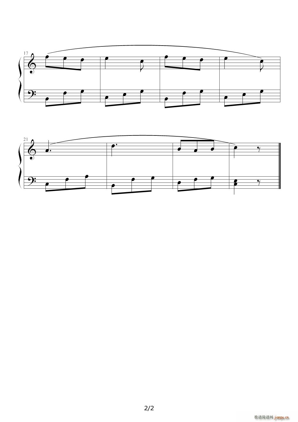 C大调圆舞曲 C调2