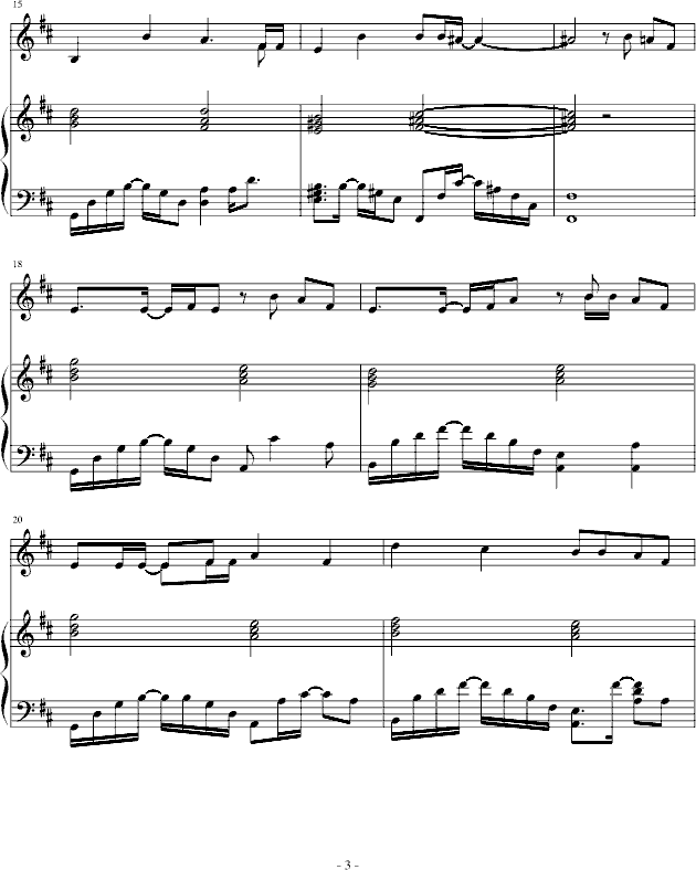 Time after time-弹唱-钢琴谱(钢琴曲)-仓木麻衣3