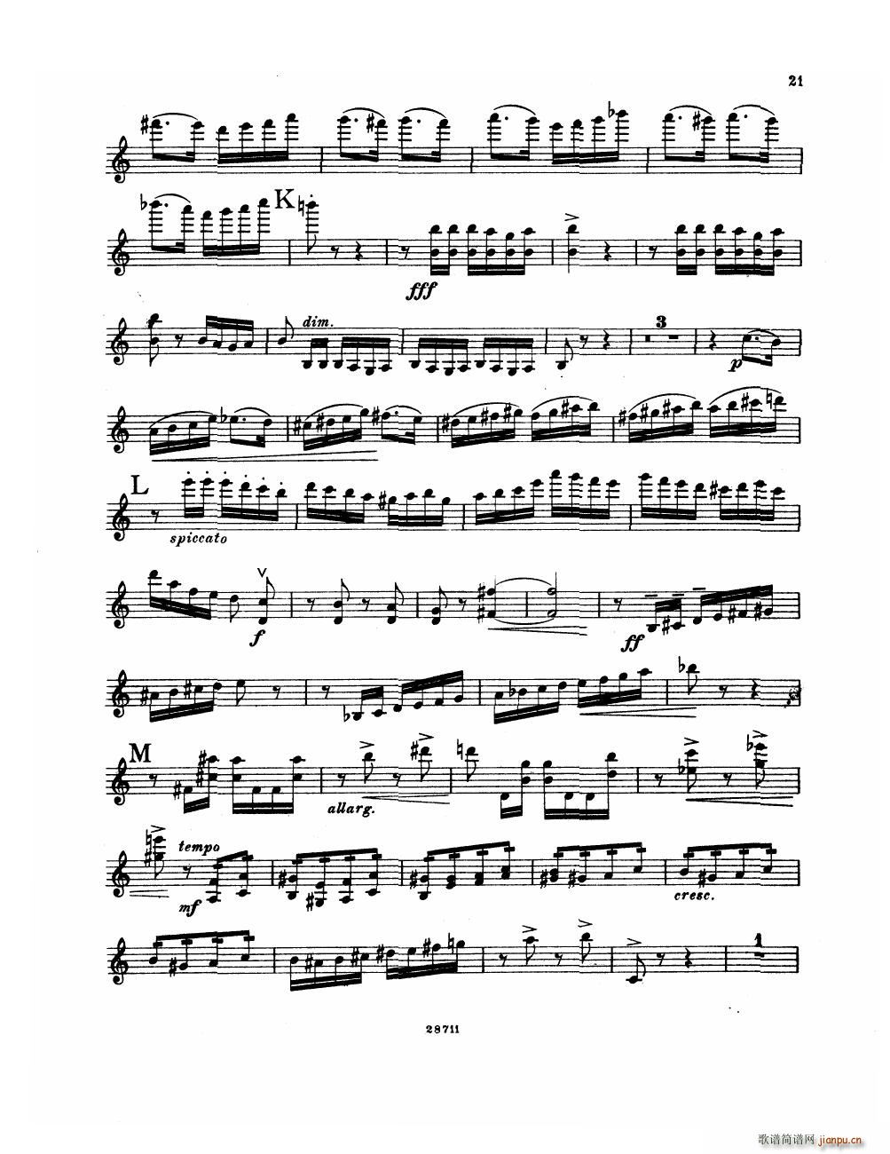 Bowen Suite for violin and piano violin part21