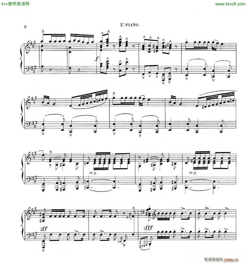 Chaminade Cecil La Sevillane for 2 pianos 4 hands17
