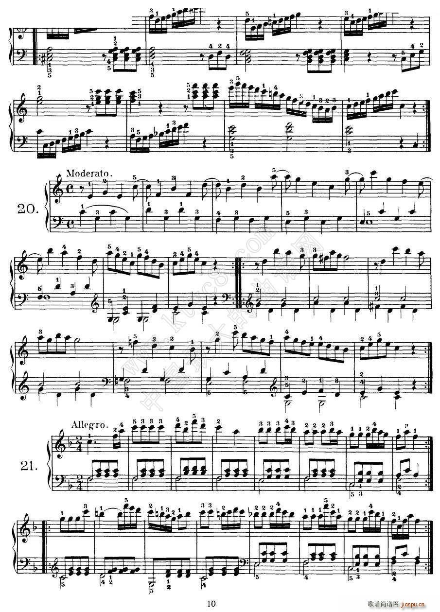 Czerny - 100 Progressive Studies Op 139 （1―21）10