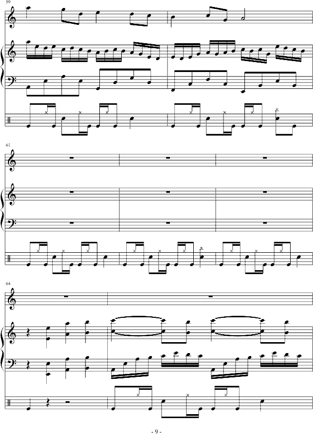 蝴蝶的眼泪-钢琴谱(钢琴曲)-吴越9