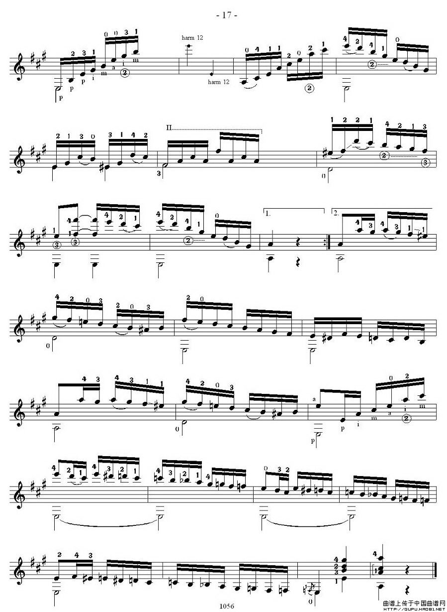 他雷加12首练习曲之92