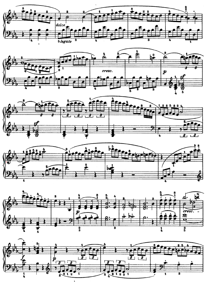 C小调第八琴奏鸣曲（悲怆）Op―13-钢琴谱(钢琴曲)-贝多芬-beethoven13