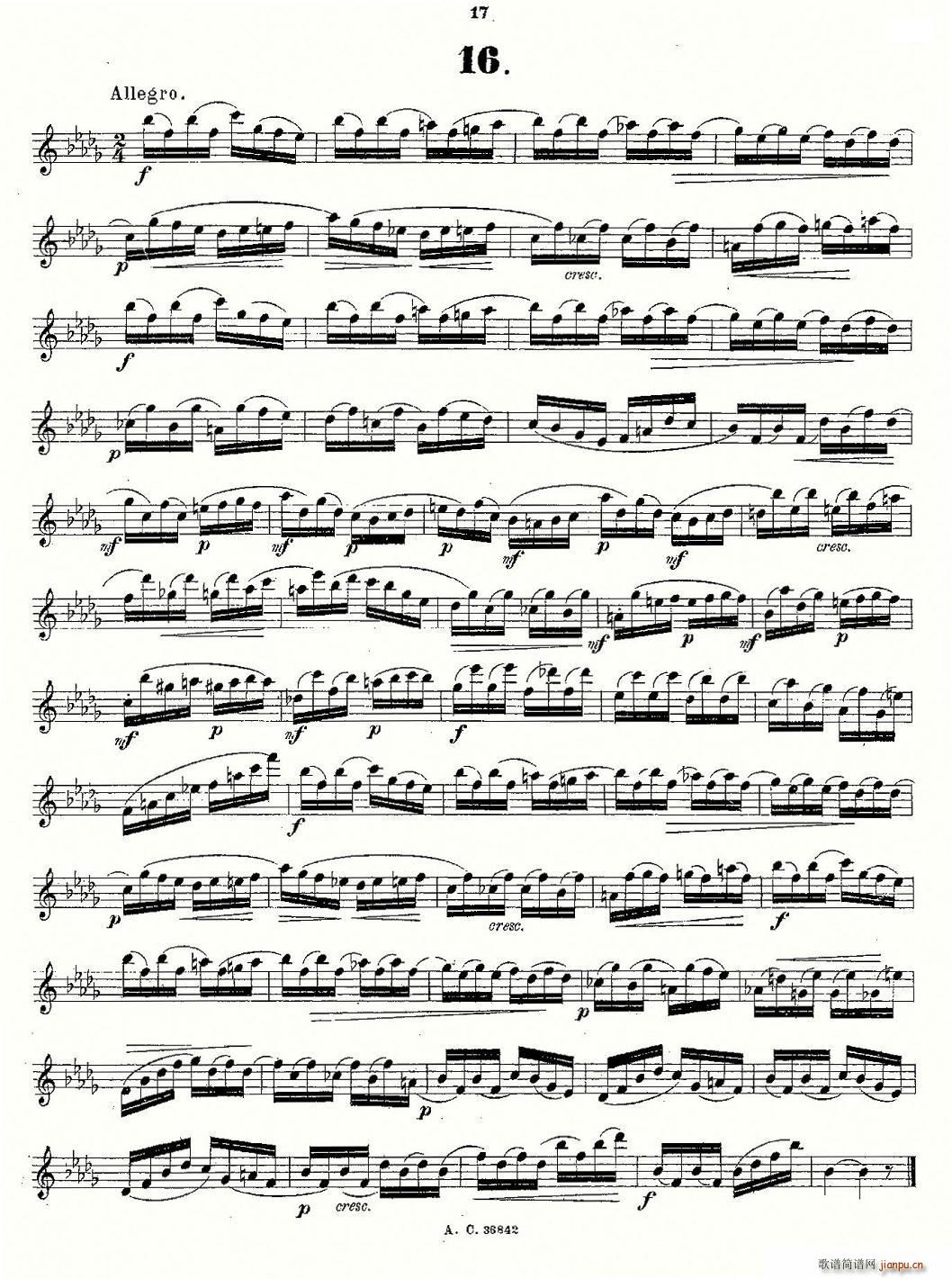 24首长笛练习曲 Op.21 之13―245