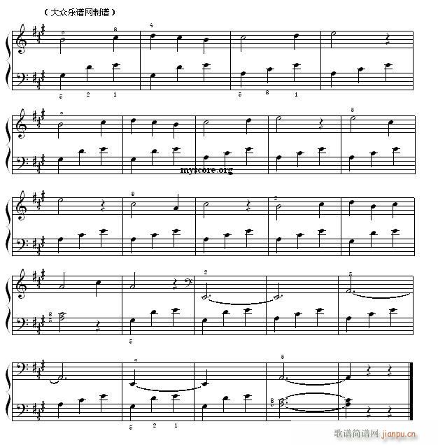 考级初级曲目 春之歌2