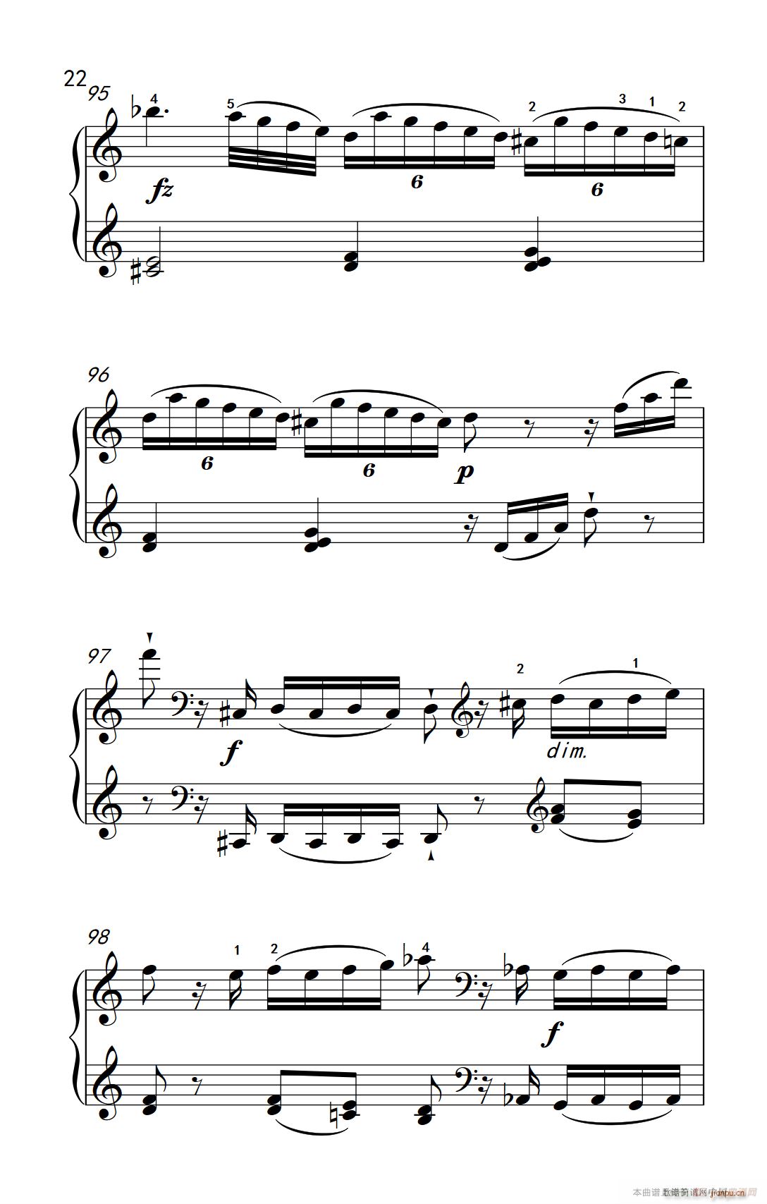 第九级1 C大调奏鸣曲 第一乐章 Hob XVI 50（中央音乐学院 钢琴（业余）考级教程 7-9级）22